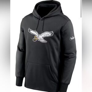 NIKE PHILADELPHIA EAGLES MENS BLACK RETRO LOGO HOOD